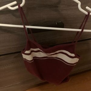 Burgundy cami